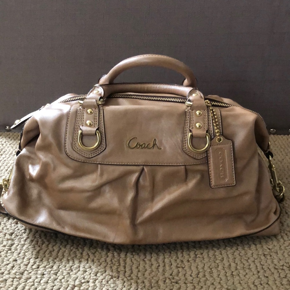 NWT leather COACH satchel purse